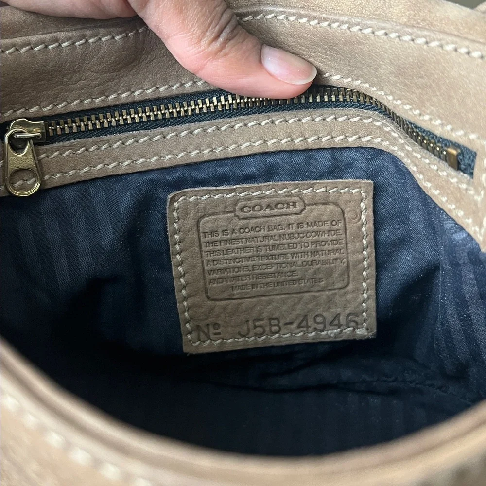 Coach Nubuck Sonoma Flap Bag 4946 - Picture 6 of 7